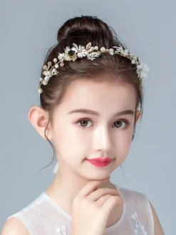 Couronne de fille de fleur accessoire de cheveux