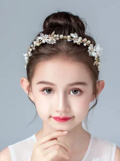 Couronne de fille de fleur accessoire de cheveux
