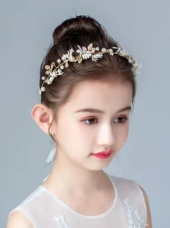 Couronne de fille de fleur accessoire de cheveux