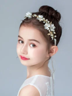 Couronne de fille de fleur accessoire de cheveux