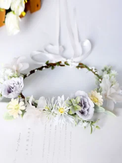 Couronne de fleur de mariage accessoire de mariage