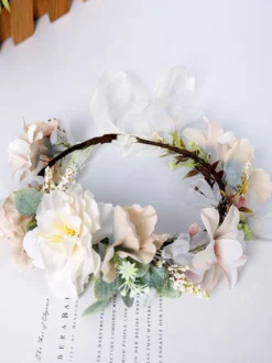 Couronne de fleur de mariage accessoire de mariage