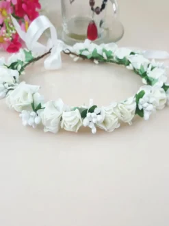 Couronne de fleur de mariage accessoire de mariage
