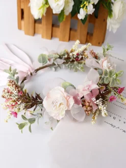 Couronne de fleur de mariage accessoire de mariage
