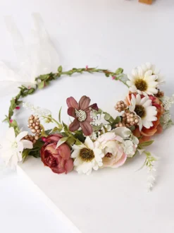 Couronne de fleur de mariage accessoire de mariage