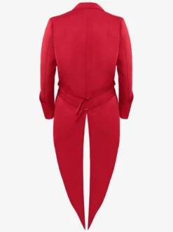 Cravate en polyester à manches longues et boutons vintage rouges vintage pour costumes rétro pour homme Bourgogne