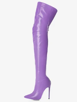 Cuissardes femme talon haut bout pointu