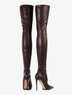 Cuissardes pour femmes bottes sexy à bout pointu et talons hauts