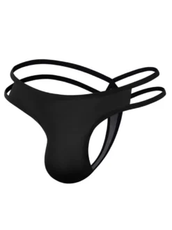 Cullotte Sexy Homme Lingerie Sexy à Lacets Croisés Unicolore