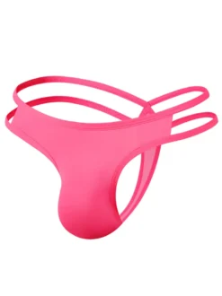 Cullotte Sexy Homme Lingerie Sexy à Lacets Croisés Unicolore