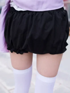 Culotte bouffante Noire Lolita coton Lolita Shorts femmes Déguisements Halloween