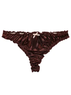 Culotte Lingerie Sexy Femme en Dentelle Unicolore