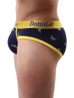 Culotte Sexy Pour Hommes Jaune Imprimé Rayon Tanga Lingerie Hommes