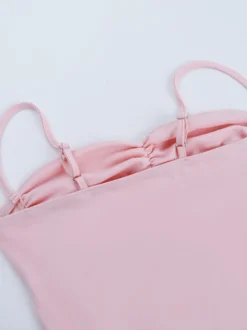 Débardeur moulant dos nu élégant pour femme - Débardeur sexy et sexy - Camisole minimaliste et au look rebelle pour sortir en boîte 2026