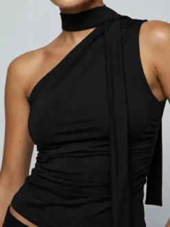 Débardeur noir chic pour femmes