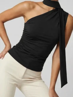 Débardeur noir chic pour femmes