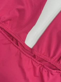 Débardeur rouge dos nu à lacets sans manches sexy pour femme