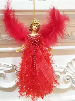 Décoration Ange Fête Polyester Fibre Noël Enfants Noël Déguisement Noël Cadeau Enfant