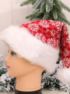 Décoration De Fête De Noël Chapeau De Noël En Fibre De Polyester Déguisement Noël Cadeau Enfant
