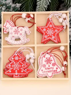 Décoration De Fête De Noël Costumes De Noël En Bois Déguisement Noël Cadeau Enfant