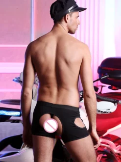 Déguisement de policier sexy pour homme string dos nu entrejambe ouverte tenue de soirée.