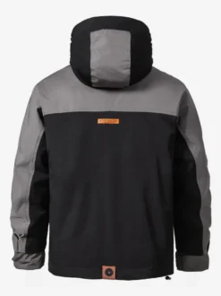Doudoune à capuche pour homme veste décontractée à double fermeture éclair et blocs de couleurs veste chaude