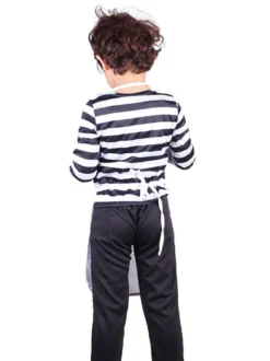Enfants Cosplay Costumes Peintre Costume Blanc Top Tablier Chapeau Ensemble 3 Pièces Costume d'Halloween