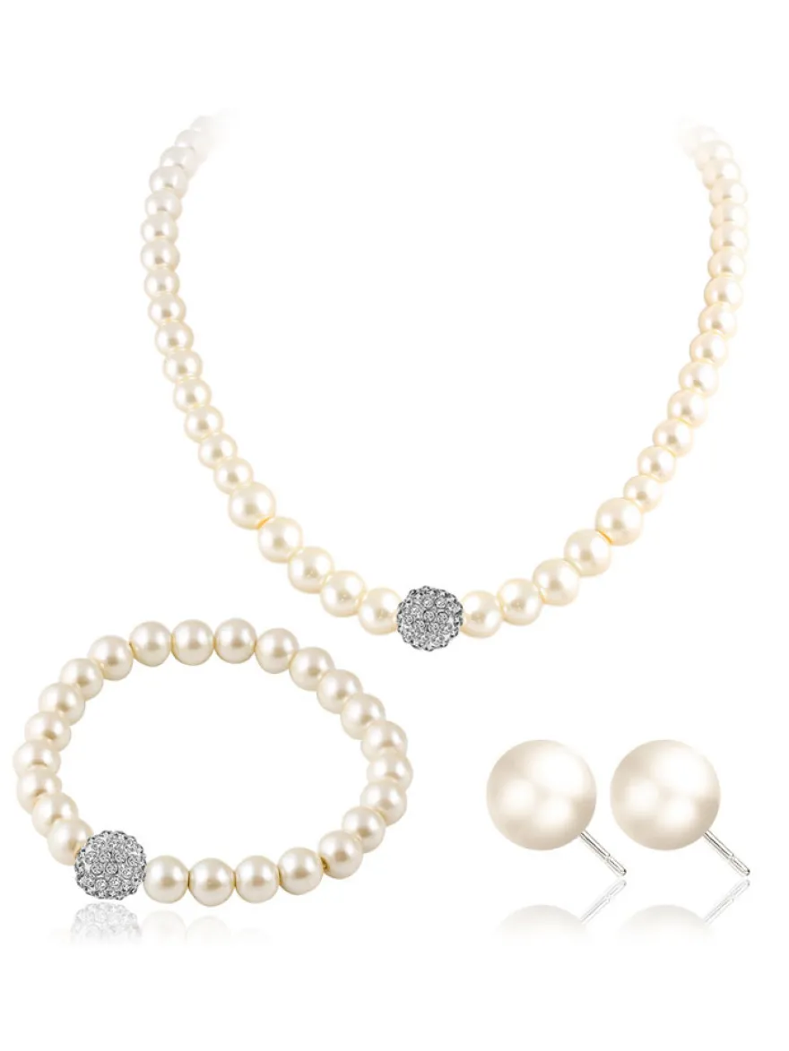 Ensemble de bijoux boucle d'oreille collier brecelet