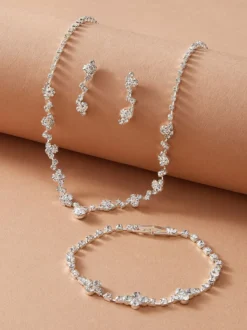 Ensemble de bijoux de mariage 3 pièces Cadeau de Saint Valentin