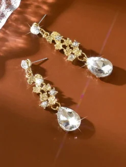Ensemble de bijoux de mariage pour la mariée en métal magnifique