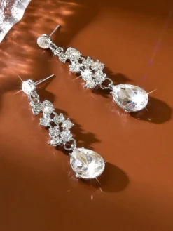 Ensemble de bijoux de mariage pour la mariée en métal magnifique