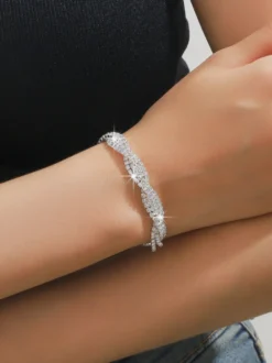 Ensemble de bijoux de mariage pour la mariée magnifique ensemble de bijoux en métal zircone cubique