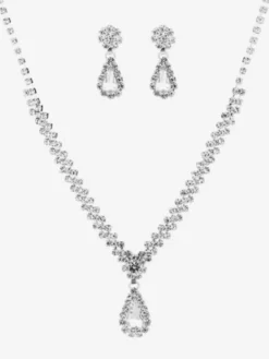 Ensemble de bijoux de mariage à la mode en métal Chic zircone cubique