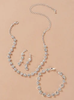 Ensemble de bijoux de mariage 3 pièces Cadeau de Saint Valentin