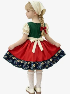Ensemble de costume dirndl bavarois pour filles idéal pour l'Oktoberfest.