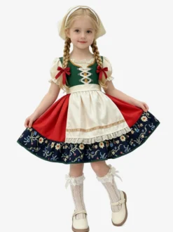 Ensemble de costume dirndl bavarois pour filles idéal pour l'Oktoberfest.