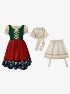 Ensemble de costume dirndl bavarois pour filles idéal pour l'Oktoberfest.