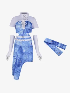 Ensemble de costumes de danse jazz pour femmes tenue de danse sexy pour DJ de boîte de nuit