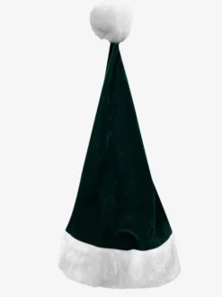 Ensemble de Noël Robe Vert Foncé Accessoire Chapeau Costumes de Vacances de Noël