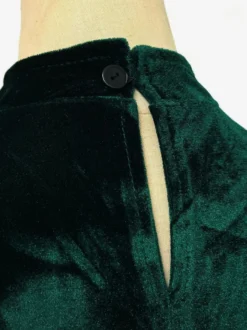 Ensemble de Noël Robe Vert Foncé Accessoire Chapeau Costumes de Vacances de Noël