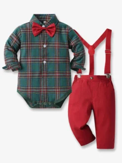 Ensemble Déguisement Noël Pour Enfants 3 Pièces Garçon