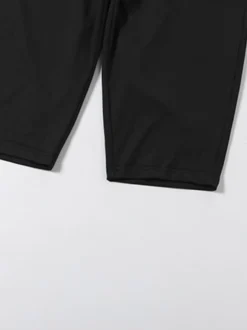 Ensemble 2 pièces : crop top asymétrique à rivets et short cycliste mi-long