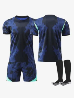 Ensemble 3 pièces de vêtements de sport personnalisés à manches courtes maillot extérieur de l'équipe du Brésil 2026