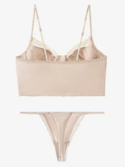Ensembles de lingerie 2 pièces en dentelle noire : soutien-gorge et culotte