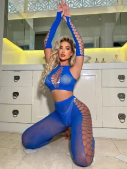 Ensembles de vêtements de club sexy sans manches et découpés