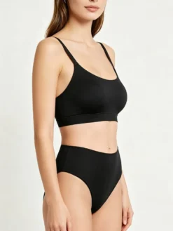 Ensemble soutien-gorge et culotte marron 2 pièces