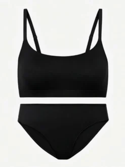 Ensemble soutien-gorge et culotte marron 2 pièces