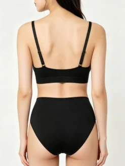 Ensemble soutien-gorge et culotte marron 2 pièces