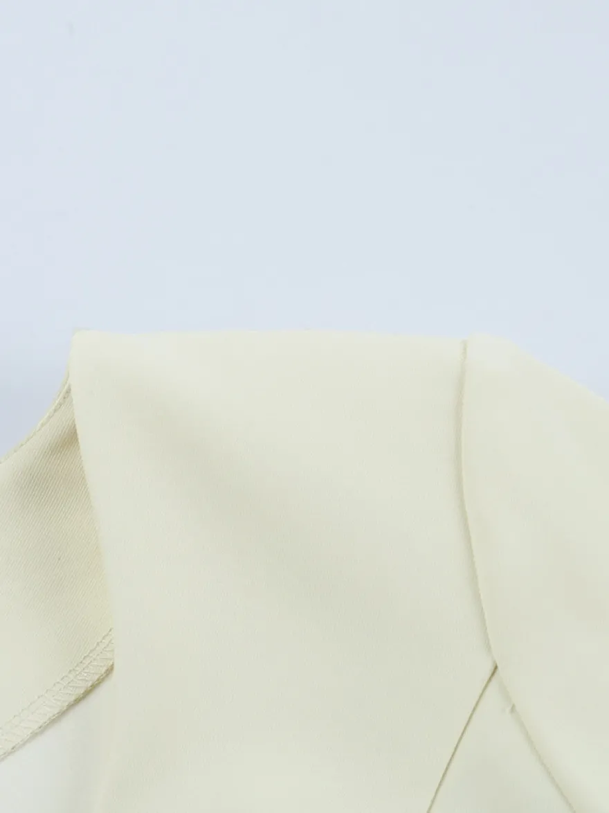 Ensemble tailleur jupe élégant pour femme - Blazer péplum et mini-jupe 2 pièces - Style classique chic - Collection printemps 2026