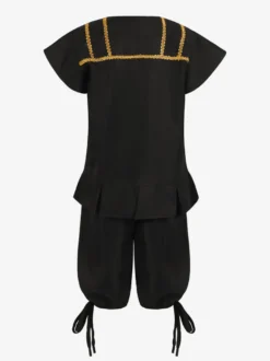 Ensemble vintage noir rétro polyester manches courtes costumes rétro pour homme Bourgogne